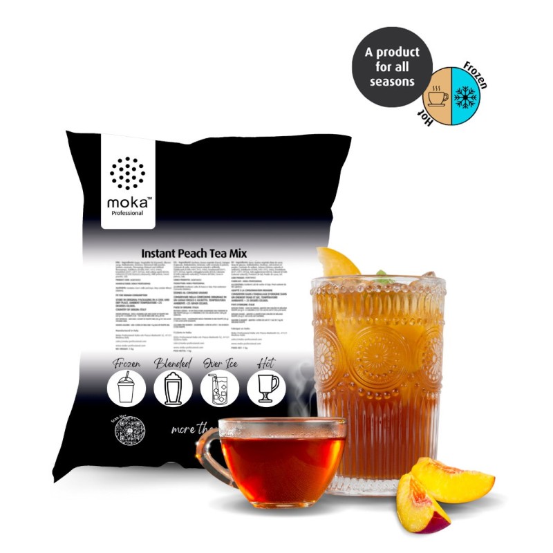 Instant Peach Tea Mix Moka Professional Bag 1 kg