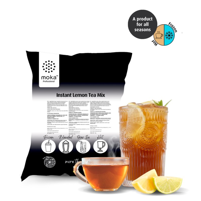 Miscela Istantanea di Tè al Limone Moka Professional Freddo e Caldo, 1 kg - Perfetto per ogni stagione
