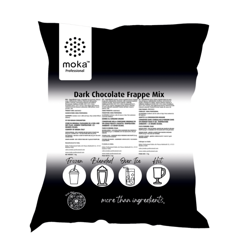 Dark Chocolate Frappe Mix Moka Professional 1kg
