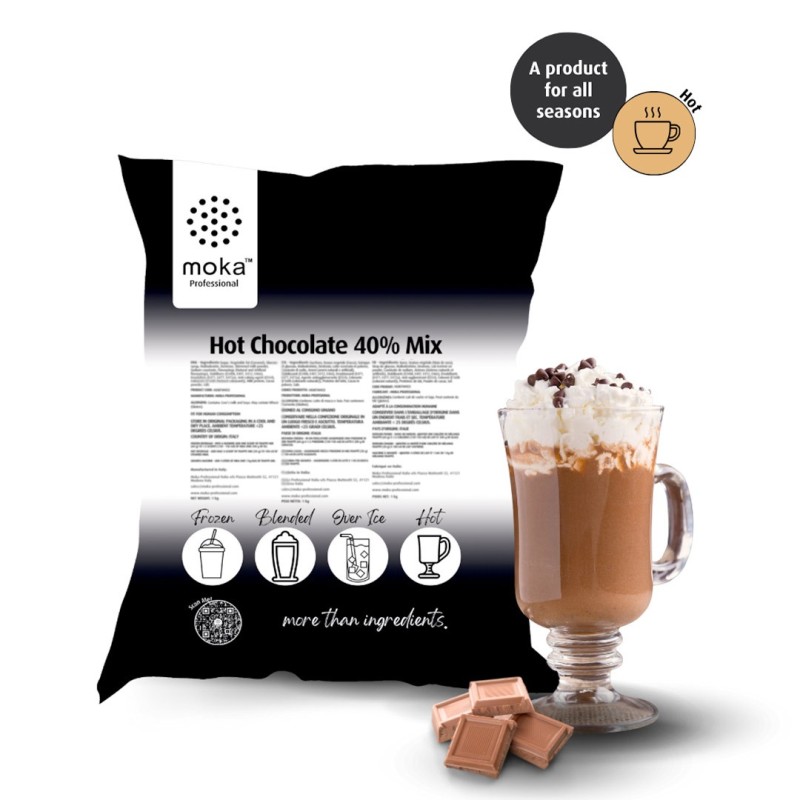 Hot Chocolate Mix 40% Moka Professional 1kg