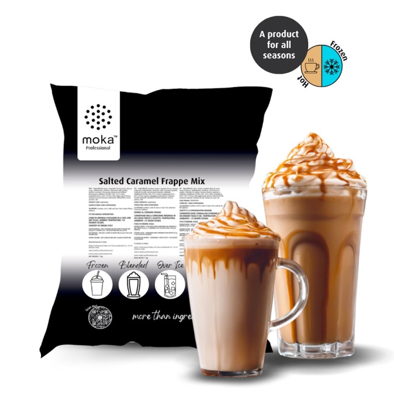 Salted Caramel Frappe Mix 1kg - Moka Professional for bars, hotels, catering and home